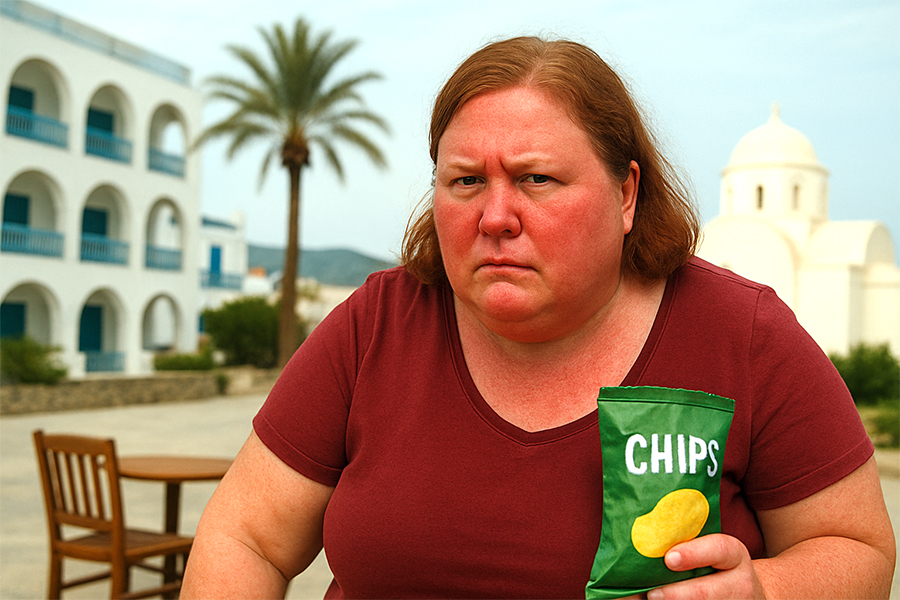 Vrouw klaagt Grieks hotel aan voor het niet hebben van Nederlands eten en voldoende chips